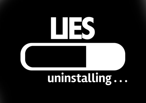 Bar Uninstalling with the text: Lies