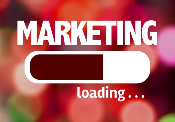 Bar Loading with the text: Marketing — Stock Photo, Image