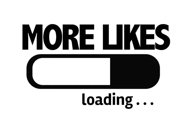 Bar Loading with the text: Mores Likes — Stock Photo, Image