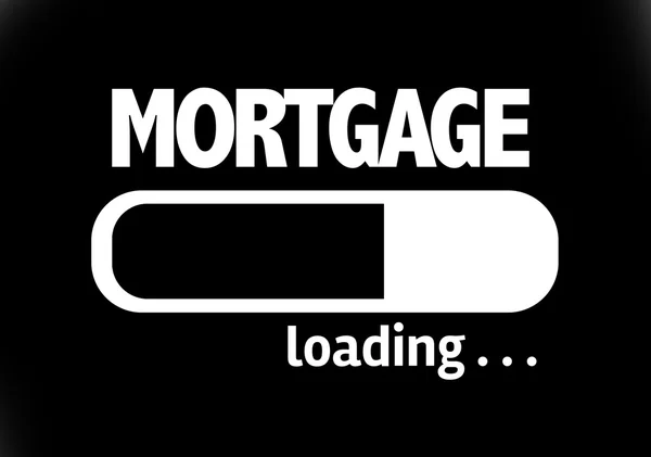 Bar Loading with the text: Mortgage — Stock Photo, Image