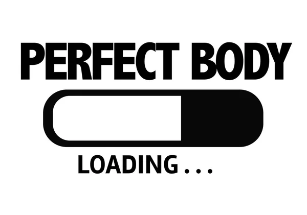 Bar Loading with the text: Perfect Body — Stock Photo, Image