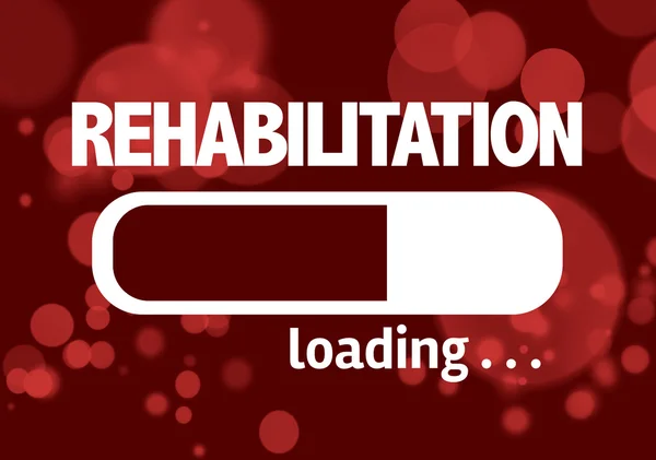 Bar Loading with the text: Rehabilitation — Stock Photo, Image