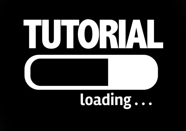 Bar Loading with the text: Tutorial — Stock Photo, Image