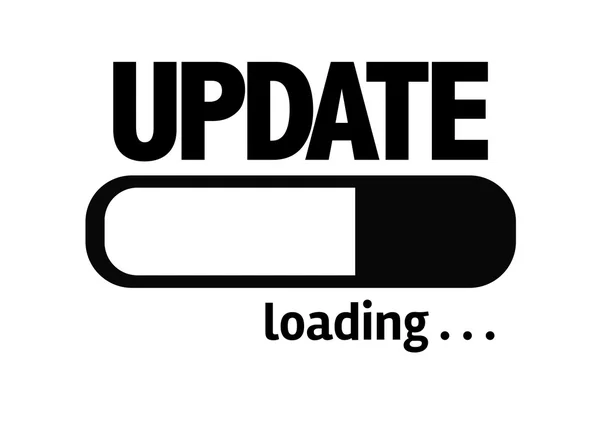 Bar Loading with the text: Update — Stock Photo, Image