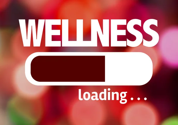 Bar laden met de tekst: Wellness — Stockfoto