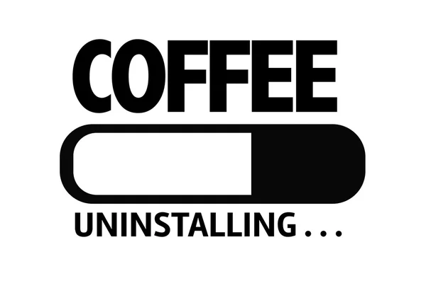 Bar Uninstalling with the text: Coffee — Stock Photo, Image