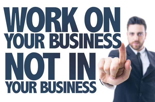 Business man pointing the text — Stock Photo, Image