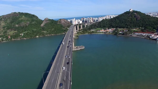 Vista aérea del tercer puente en Vitoria — Foto de Stock