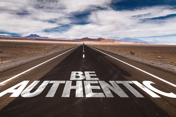 Be Authentic on desert road