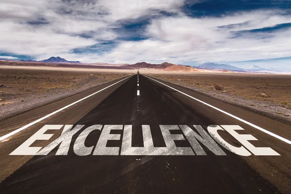 Excellence on desert road — Stock Photo, Image