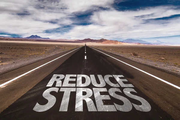 Reduce Stress  on desert road — Stock Photo, Image