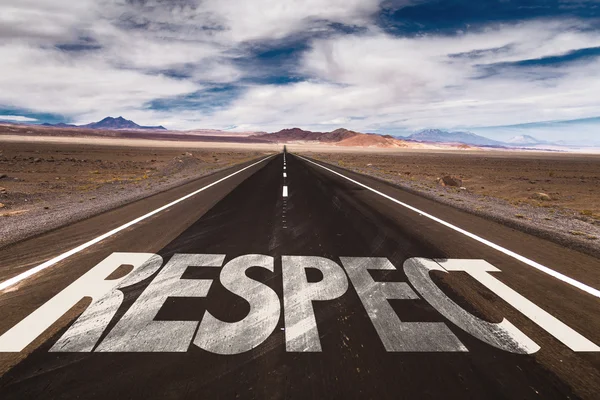 Respeto en el camino del desierto — Foto de Stock