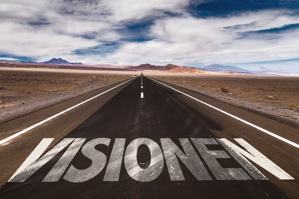 Visions  on desert road — Stock Photo, Image
