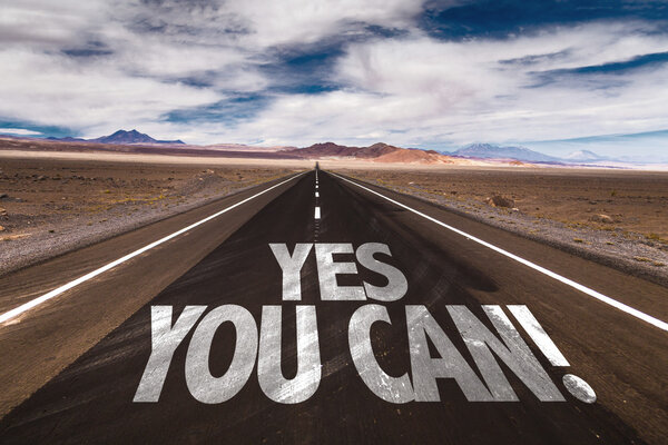Yes You Can on desert road