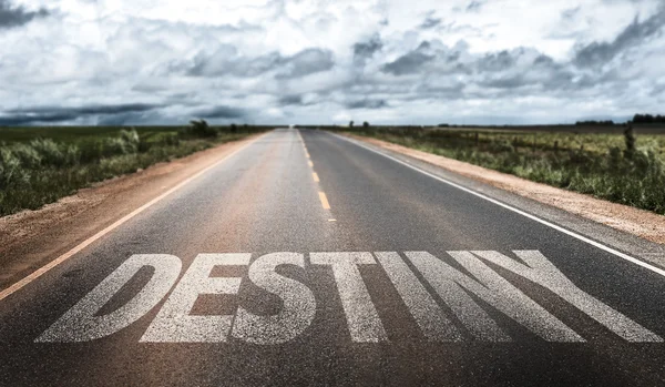 Destiny  on rural road — Stock Photo, Image