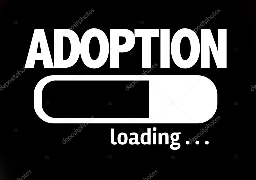 Bar Loading with the text: Adoption