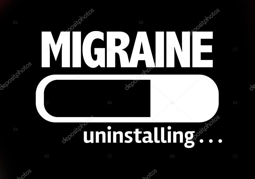 Bar Uninstalling with the text: Migraine