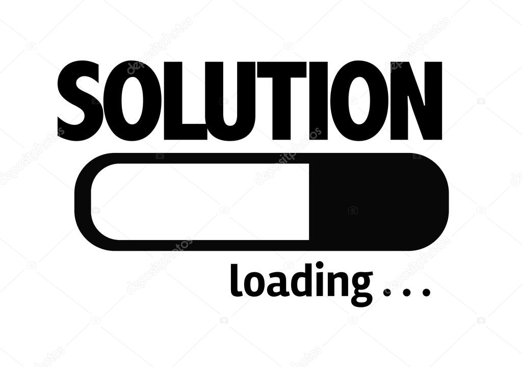 Bar Loading with the text: Solution