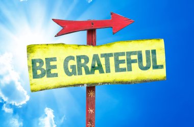 Olmak minnettar woden işaret