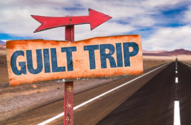 Guilt Trip sign clipart