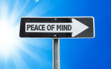 Barış zihin yön işareti altı