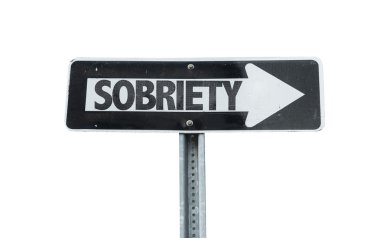 Sobriety direction sign clipart