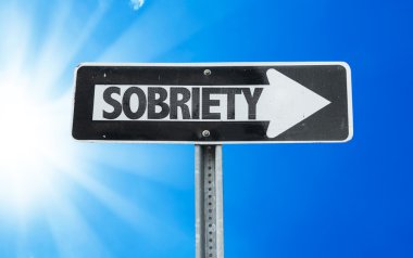 Sobriety direction sign clipart