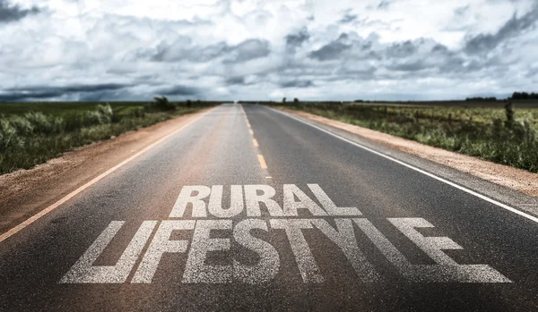 Vidéki életmód vidéki úton — Stock Fotó
