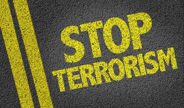 Terrorisme stoppen op de weg — Stockfoto