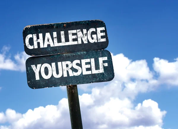 Challenge Yourself sign — Stock Photo, Image