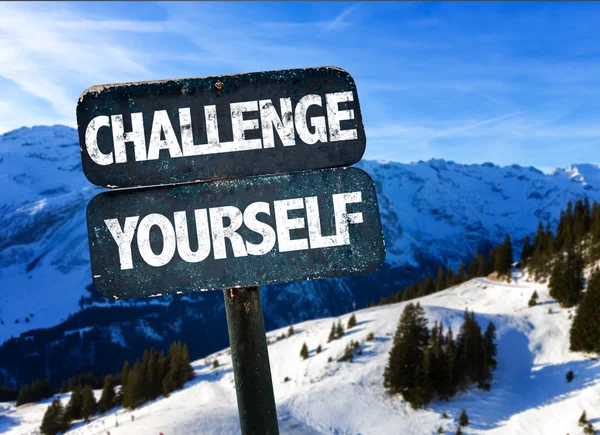 Challenge Yourself sign — Stock Photo, Image