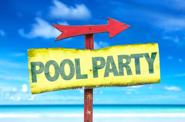 Pool Party segno — Foto Stock