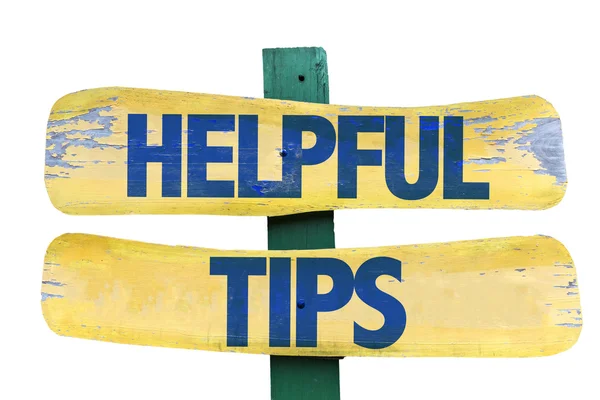 Helpful Tips sign — Stock Photo, Image