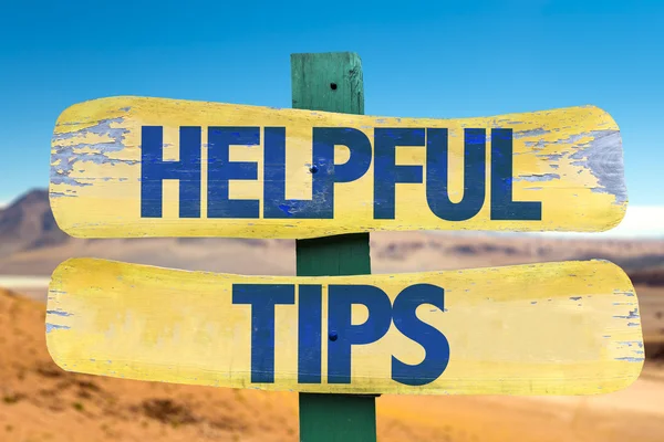 Helpful Tips sign — Stock Photo, Image