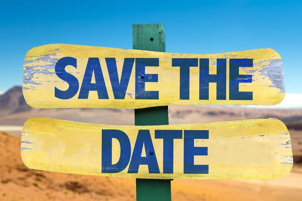 Save The Date sign — Stock Photo, Image