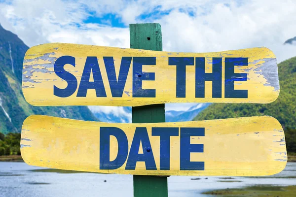 Save The Date sign — Stock Photo, Image