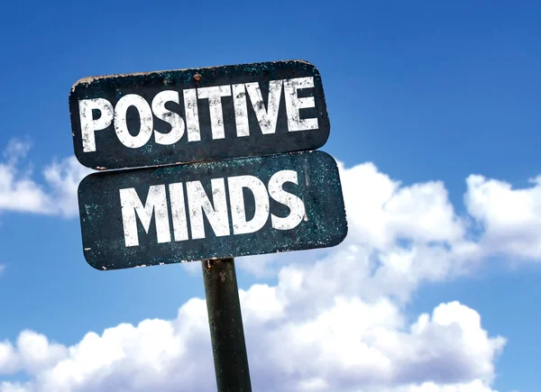 Signo de Mentes Positivas — Foto de Stock