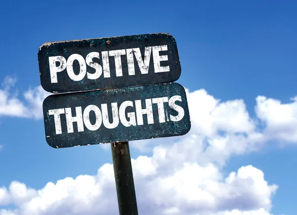 Positive Thoughts sign — Stock Photo, Image