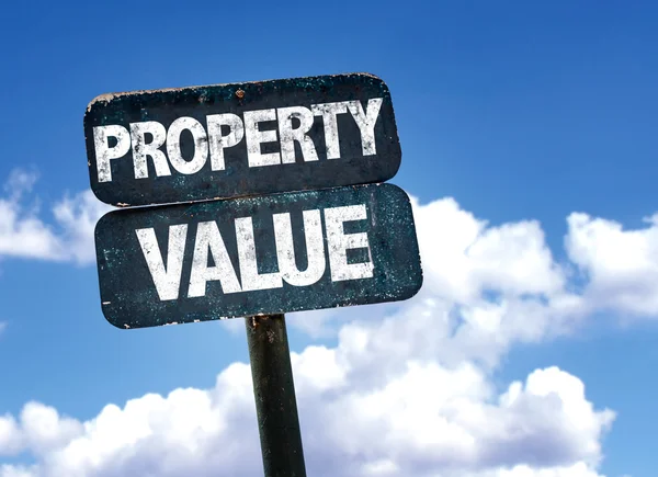 Property Value sign — Stock Photo, Image