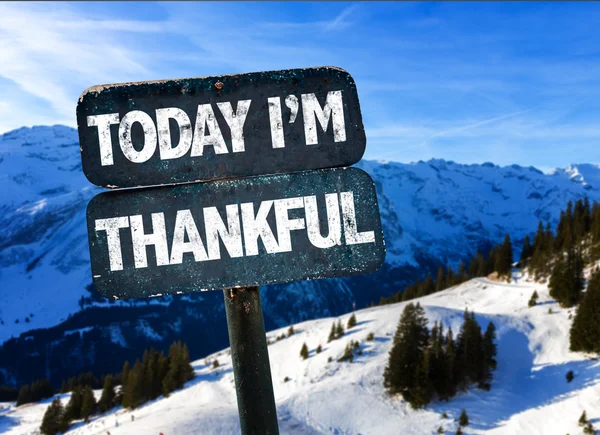 Today Im Thankful sign — Stock Photo, Image