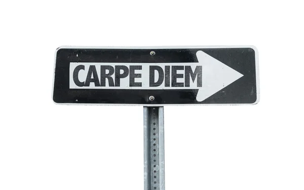 Carpe Diem direction sign — Stock Photo, Image