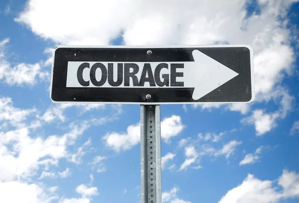 Courage direction sign — Stock Photo, Image