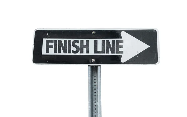 Finish Line direction sign — Stock Photo, Image