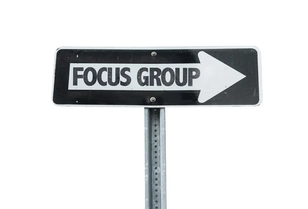 Focus Group direction sign — Stock Photo, Image