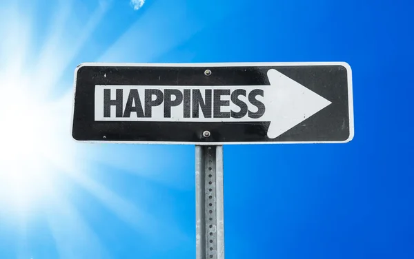 Happiness direction sign — Stock Photo, Image