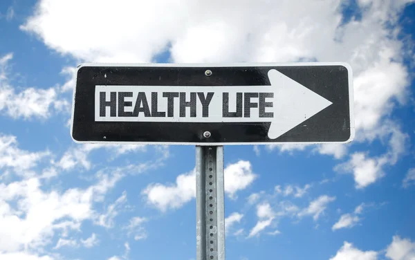 Healthy Life direction sign — Stock Photo, Image