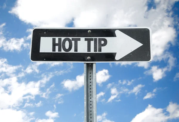 Hot Tip direction sign — Stock Photo, Image