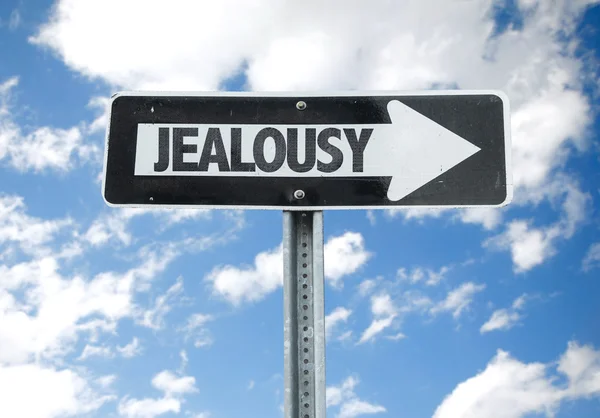 Jealousy direction sign — Stock Photo, Image