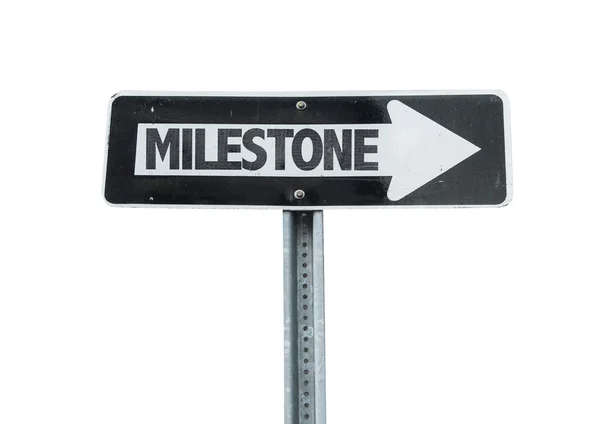 Milestone direction sign — Stock Photo, Image