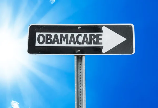 Segnale di direzione Obamacare — Foto Stock